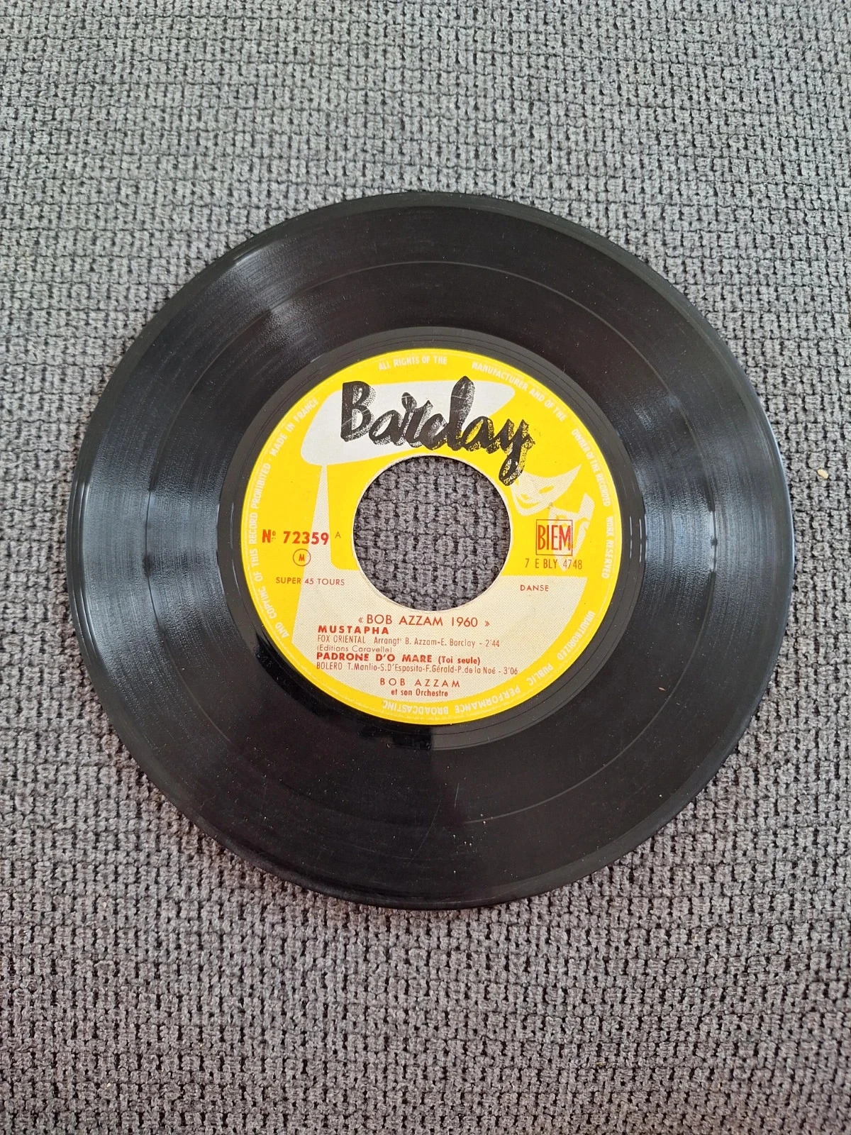 Barclay 72359 super 45 rpm record – photo 3